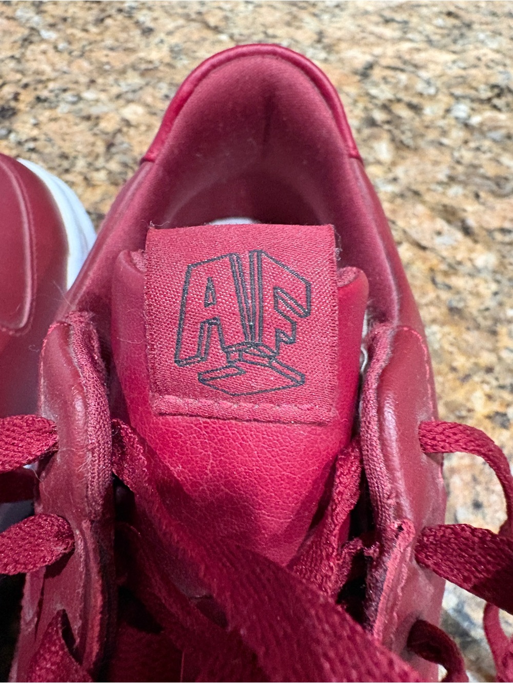 Nike Women's Air Force One Pixel team red and white size 8 like new - Picture 9 of 16